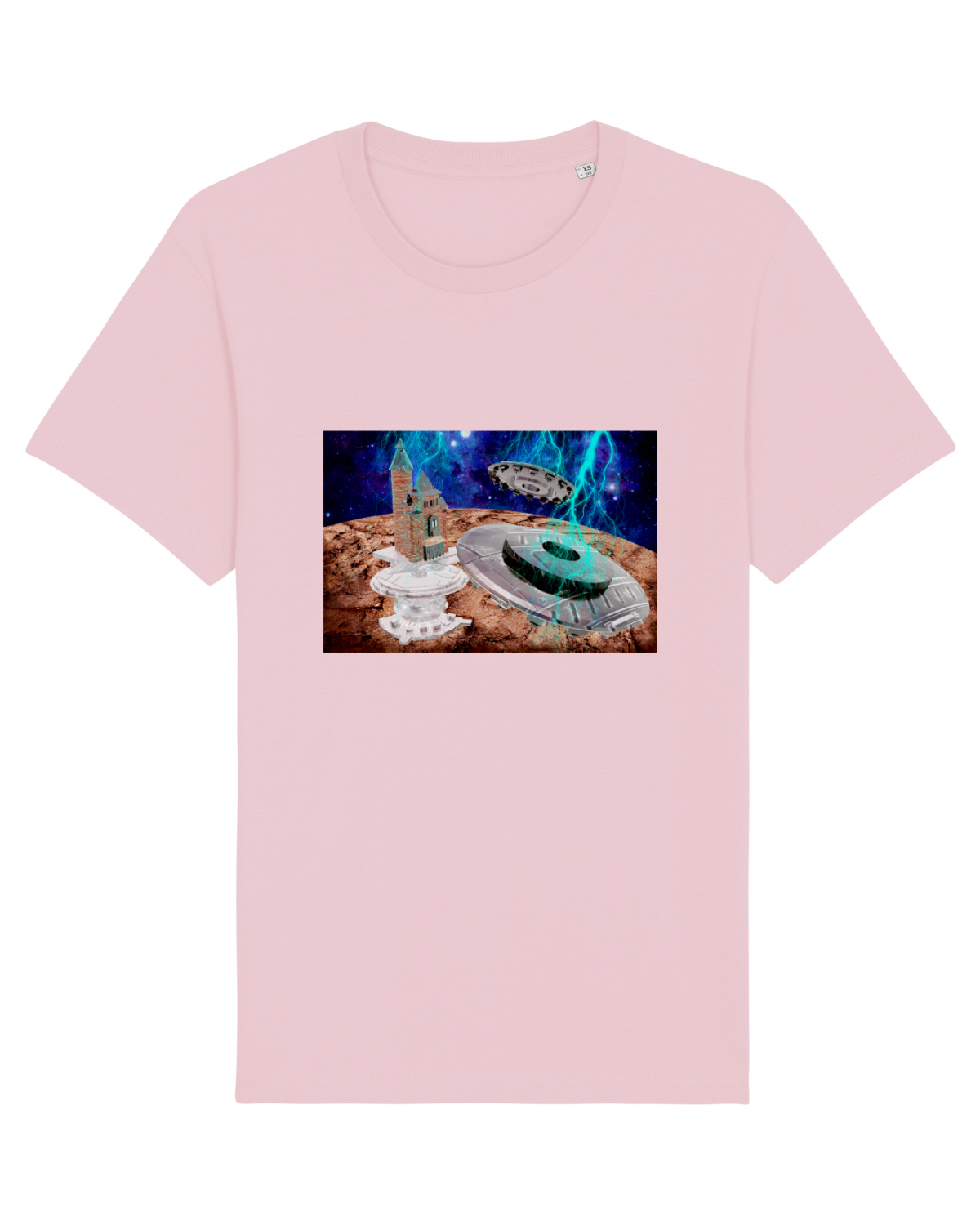 Tricou mânecă scurtă Unisex Rocker Cotton Pink
