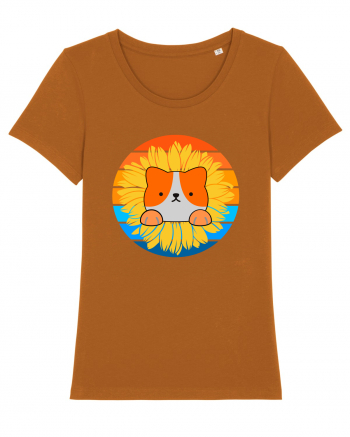 Tricou dragut de vara pentru iubitorii de animale Roasted Orange