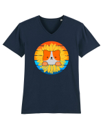 Tricou dragut de vara pentru iubitorii de animale Tricou mânecă scurtă guler V Bărbat Presenter