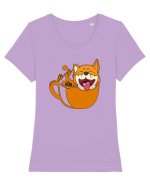 Tricou dristractiv de drumetie si nu numai Tricou mânecă scurtă guler larg fitted Damă Expresser