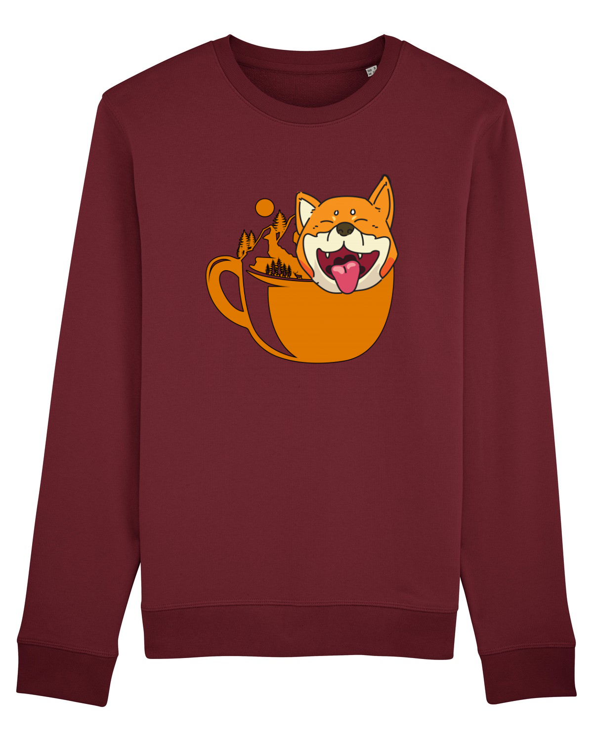 Bluză mânecă lungă Unisex Rise Burgundy