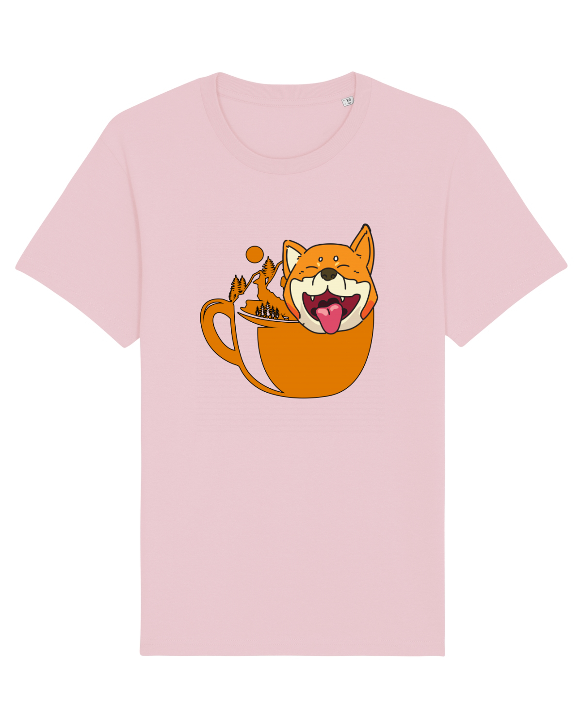 Tricou mânecă scurtă Unisex Rocker Cotton Pink