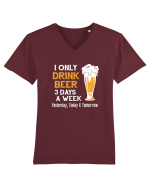 Drink beer Tricou mânecă scurtă guler V Bărbat Presenter