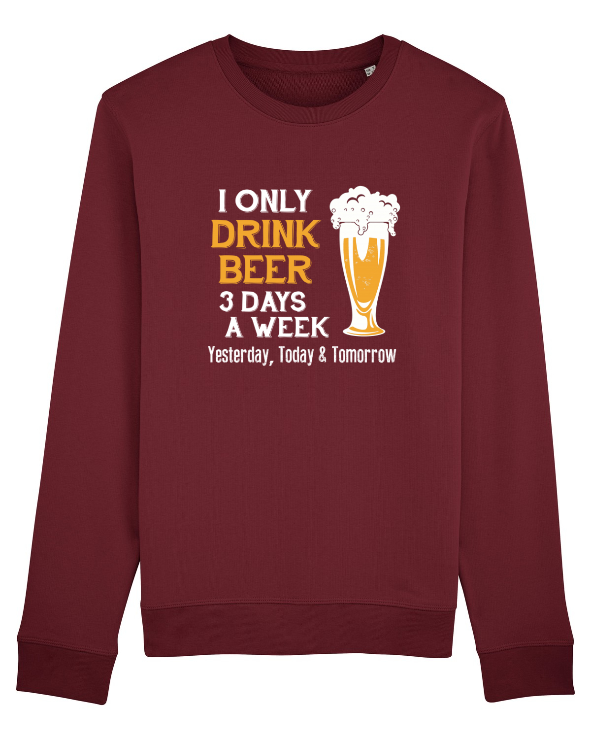 Bluză mânecă lungă Unisex Rise Burgundy