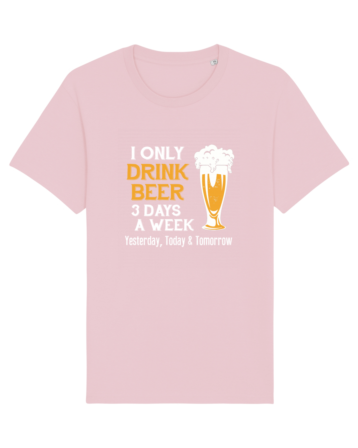 Tricou mânecă scurtă Unisex Rocker Cotton Pink