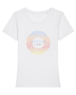 Aperture Light Tricou mânecă scurtă guler larg fitted Damă Expresser