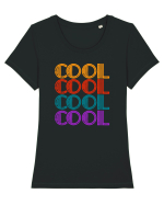 Cool Tricou mânecă scurtă guler larg fitted Damă Expresser
