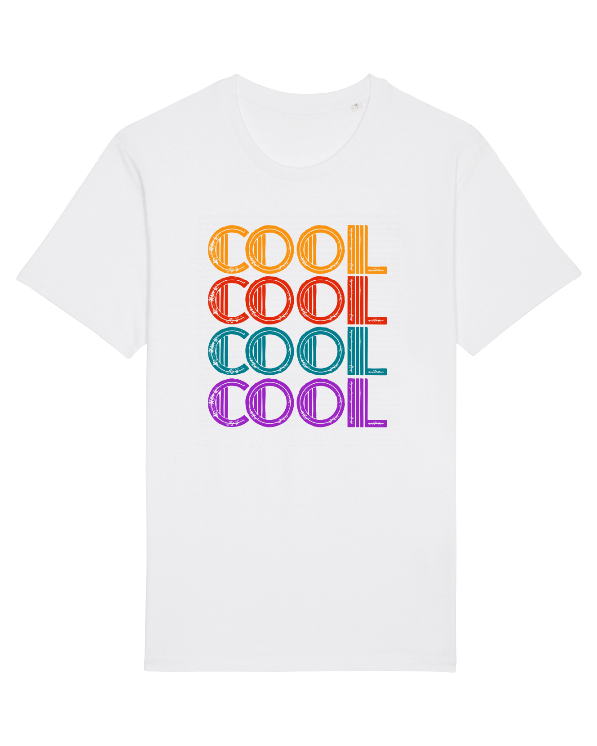 Tricou mânecă scurtă Unisex Rocker White