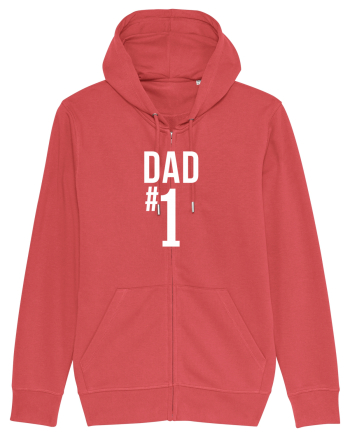 Number 1 Dad Carmine Red