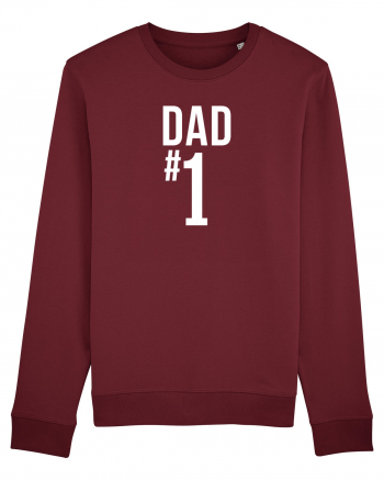 Number 1 Dad Burgundy