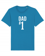 Number 1 Dad Tricou mânecă scurtă Unisex Rocker