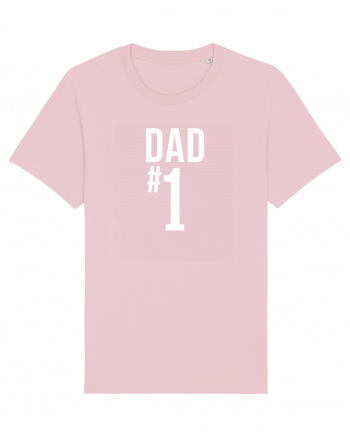 Number 1 Dad Cotton Pink