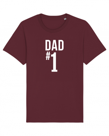 Number 1 Dad Burgundy