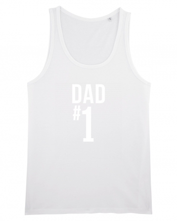 Number 1 Dad White