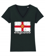 England Tricou mânecă scurtă guler V Damă Evoker