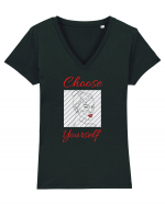 Choose Yourself Tricou mânecă scurtă guler V Damă Evoker