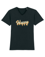 Happy Tricou mânecă scurtă guler V Bărbat Presenter