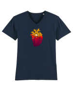 Heart Tricou mânecă scurtă guler V Bărbat Presenter