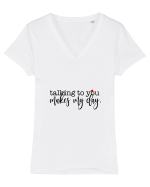 Talking To You Tricou mânecă scurtă guler V Damă Evoker