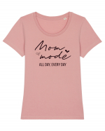 Mom mode Tricou mânecă scurtă guler larg fitted Damă Expresser