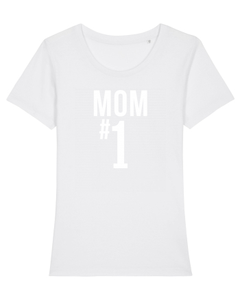 Number 1 mom White