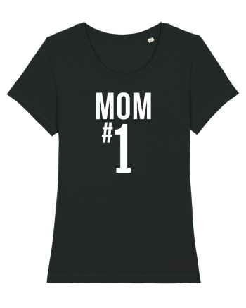 Number 1 mom Black