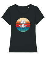 Medicine Tricou mânecă scurtă guler larg fitted Damă Expresser