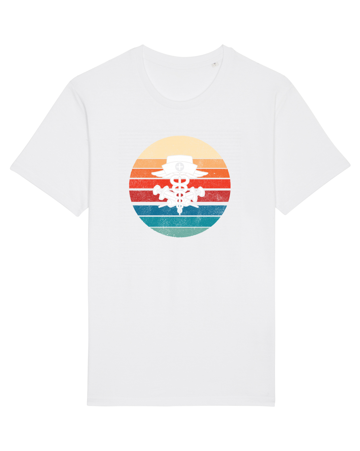 Tricou mânecă scurtă Unisex Rocker White