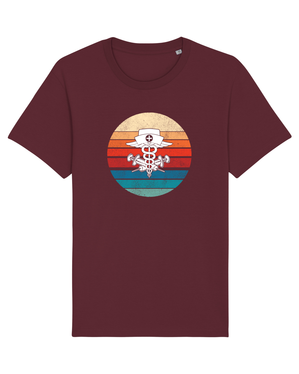 Tricou mânecă scurtă Unisex Rocker Burgundy