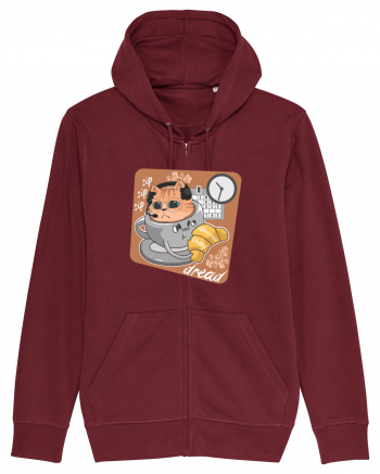 Embrace the dread crisis cat design Burgundy