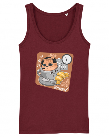 Embrace the dread crisis cat design Burgundy