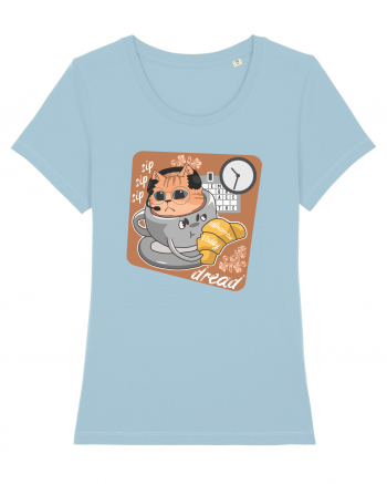 Embrace the dread crisis cat design Sky Blue