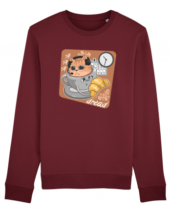 Embrace the dread crisis cat design Burgundy