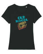 Old School Tricou mânecă scurtă guler larg fitted Damă Expresser