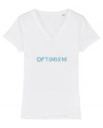 Optimism Tricou mânecă scurtă guler V Damă Evoker