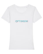 Optimism Tricou mânecă scurtă guler larg fitted Damă Expresser