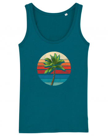 Palm Tree Vintage Ocean Depth