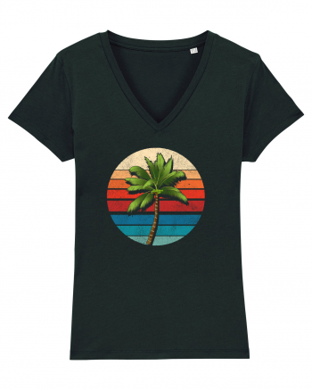 Palm Tree Vintage Black