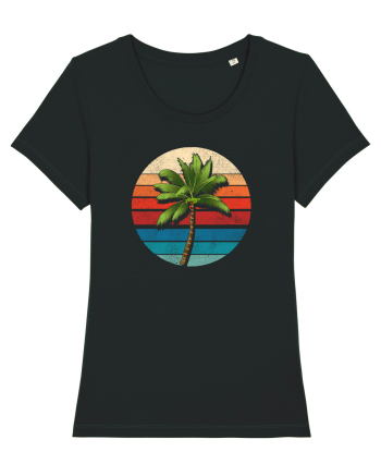 Palm Tree Vintage Black
