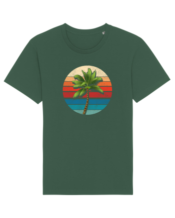 Palm Tree Vintage Bottle Green