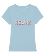 RELAX Tricou mânecă scurtă guler larg fitted Damă Expresser