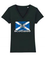 Scotland Tricou mânecă scurtă guler V Damă Evoker