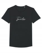 Smile Tricou mânecă scurtă guler larg Bărbat Skater