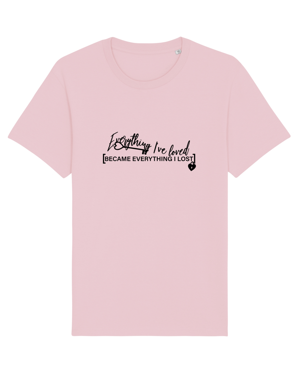 Tricou mânecă scurtă Unisex Rocker Cotton Pink