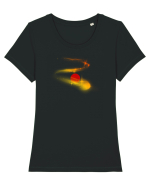 Comet over Sun Tricou mânecă scurtă guler larg fitted Damă Expresser