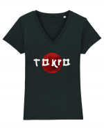 Tokyo Tricou mânecă scurtă guler V Damă Evoker