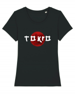 Tokyo Tricou mânecă scurtă guler larg fitted Damă Expresser