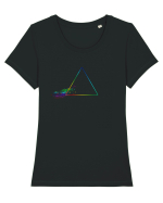 Rainbow Tricou mânecă scurtă guler larg fitted Damă Expresser