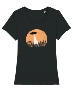 UFO  Tricou mânecă scurtă guler larg fitted Damă Expresser