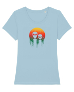 Aliens Tricou mânecă scurtă guler larg fitted Damă Expresser